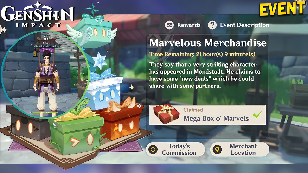 Event: Liben Marvelous Merchandise 2026 (DAY6) | Genshin Impact 6.2