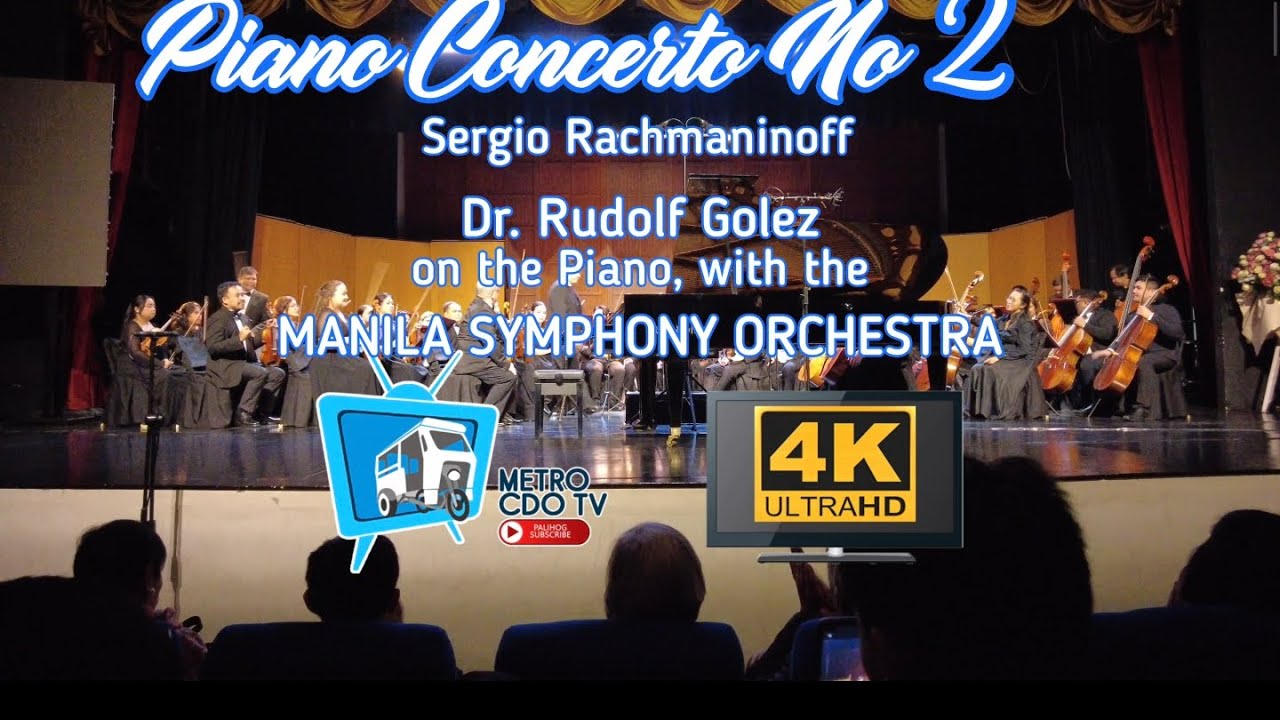 PIANO CONCERTO NO 2 RACHMANINOFF | Rudolf Golez on Piano | Manila Symphony Orchestra