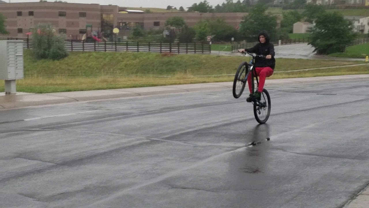 Wheelie on Bike YouTube
