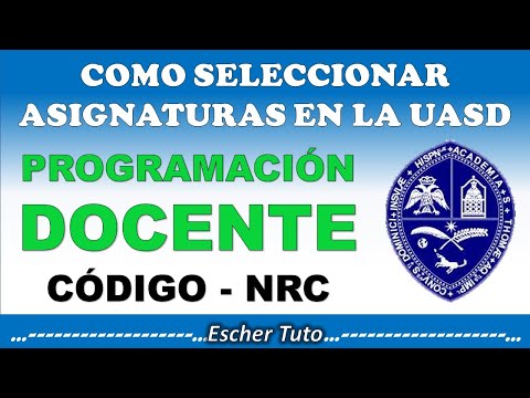 Cómo seleccionar ASIGNATURAS