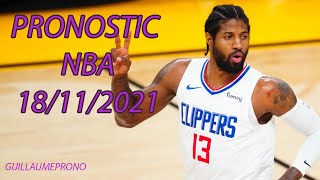  Paris Sportifs - PRONOSTIC NBA - 18/11/2021