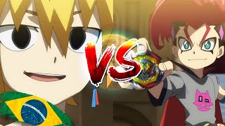 Free vs Bell, round 2 dublado PT-BR (beyblade burst quad drive)