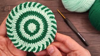  Circle Crochet Coaster Pattern (Coaster Crochet for Beginners) | tığ işi bardak altlığı