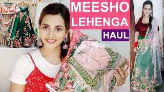 MEESHO LEHANGA HAUL | MEESHO LEHANGA REVIEW | PARTYWEAR LEHANGA