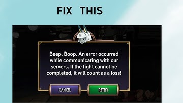 How to Fix "An error occurred while communicating with our server" in Skull Girls Mobile