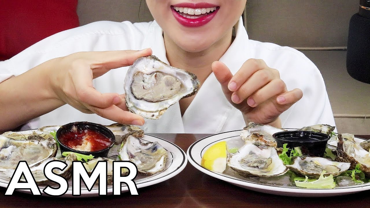 ASMR RAW OYSTERS 생굴 리얼사운드 먹방 Eating Sounds