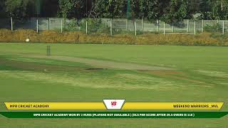 SCL ONEDAY EDITION 3   WEEKEND WARRIORS  VS  MPR CRICKET ACADEMY