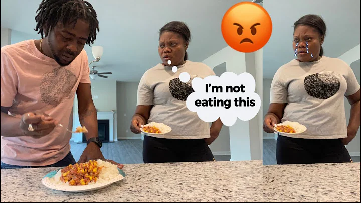 GAVE MY WIFE FOOD IN A SAUCER TO GET HER REACTION