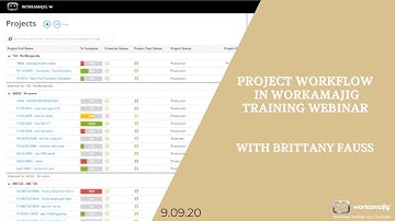 How to set up a Project Workflow in Workamajig | Training Webinar