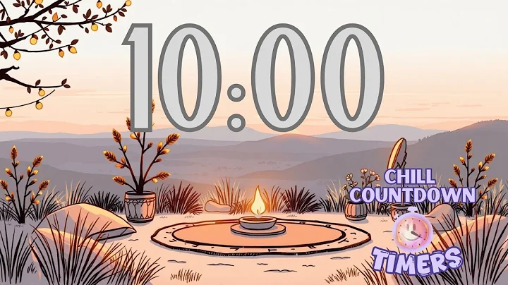 10 Minute Relaxing Timer | Study Break, Anxiety Release,  Sleep | Soft Ambient Music