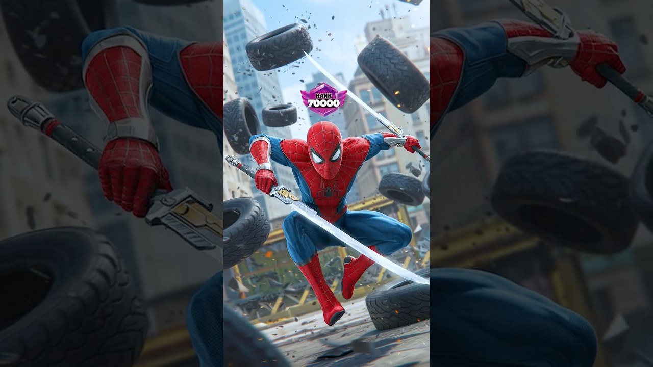 Old Tire Art | Spider-Man vs Venom vs Cap. America 