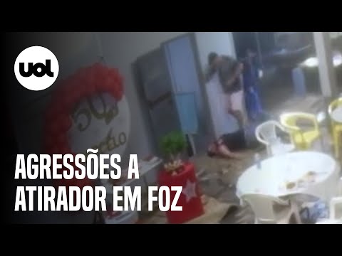 Imagens registram uma série de agressões a bolsonarista após tiros que mataram petista em Foz