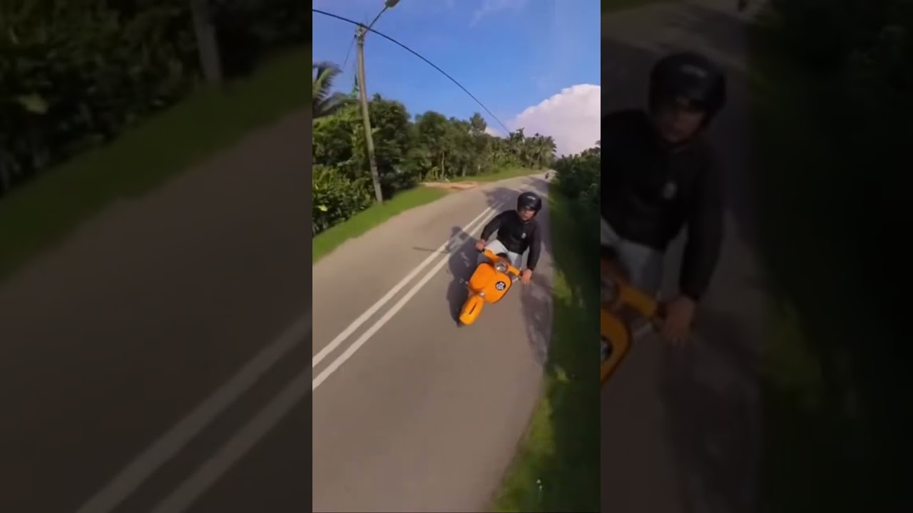 Vespa 90 Insta 360 drone shot #smallframe #vespa #scooter