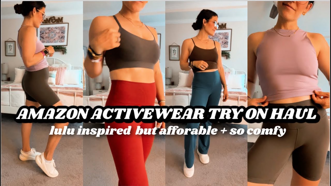 Amazon athleticwear try on haul colorfulkoala try on all the