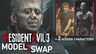 Resident Evil 3 Remake MODEL SWAP - 2 Hidden Characters Found!