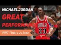 Michael Jordan 1997 NBA Finals Great Performance
