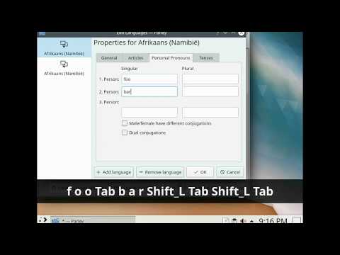 (kde-edu) Parley - issue with Shift+Tab in Arch Linux