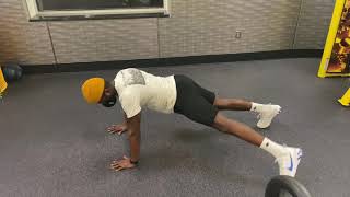 High Plank Alternating Side Step