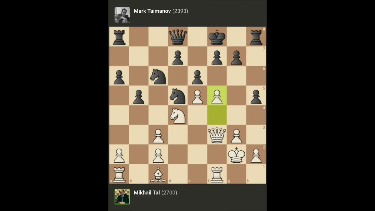Mikhail Tal vs Mark Taimanov ◉ URS Championship | Riga - Latvia, 1958.