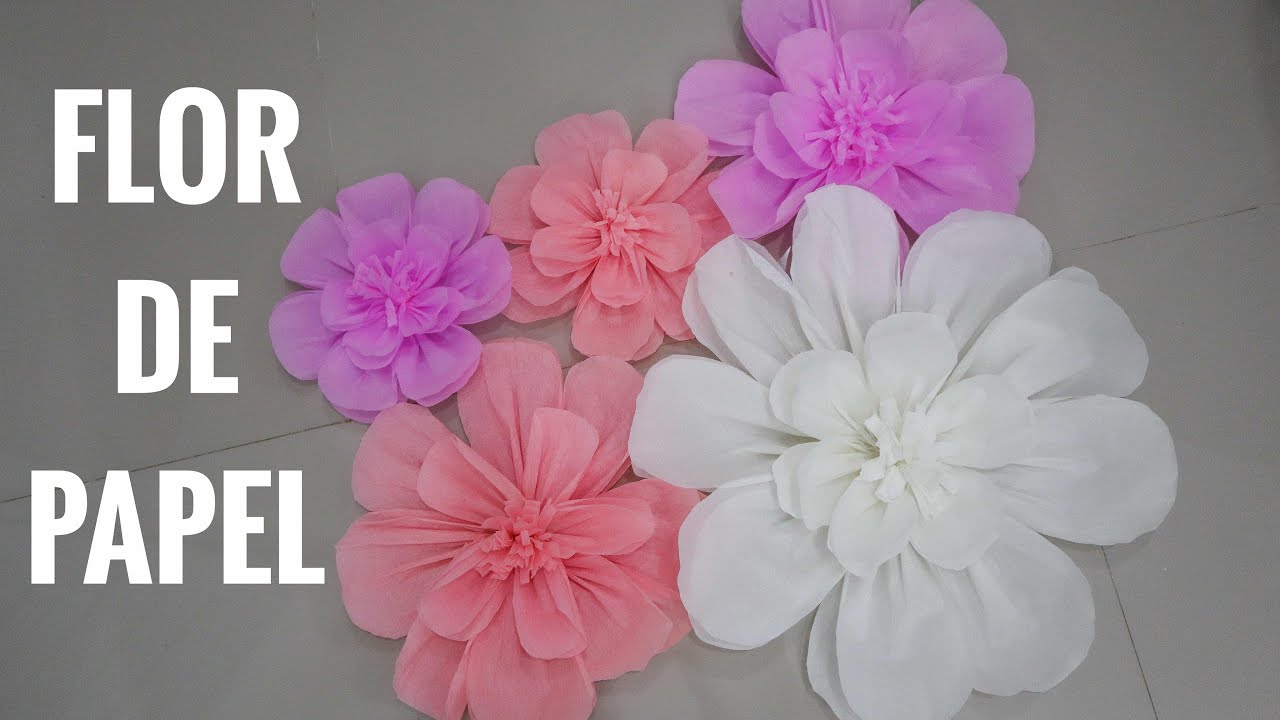 FLOR DE PAPEL SUPER FÁCIL, BARATA E LINDA DIY YouTube
