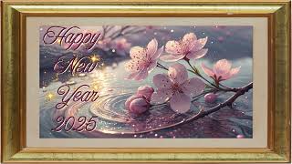 Tranquil Beauty Cherry Blossoms Floating in a Dreamy Water Paradise 🌸✨ Greetings  - happy New Year screenshot 4
