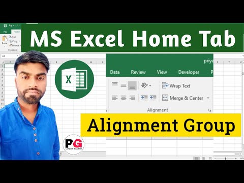 Text Alignment in Excel || Align & Indent Text in MS Excel | Home Tab Alignment Group in MS Excel
