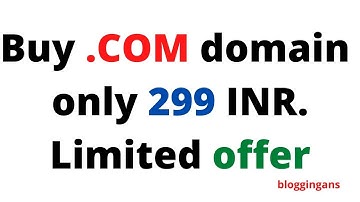 Cheap Price  Com Domain Name Buy .COM domain for only 299 INR Limited offer | Special offer