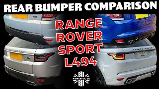 Range Rover Sport L494 Rear Bumper Options... Standard / SVR / 2018 / 2019 SVR