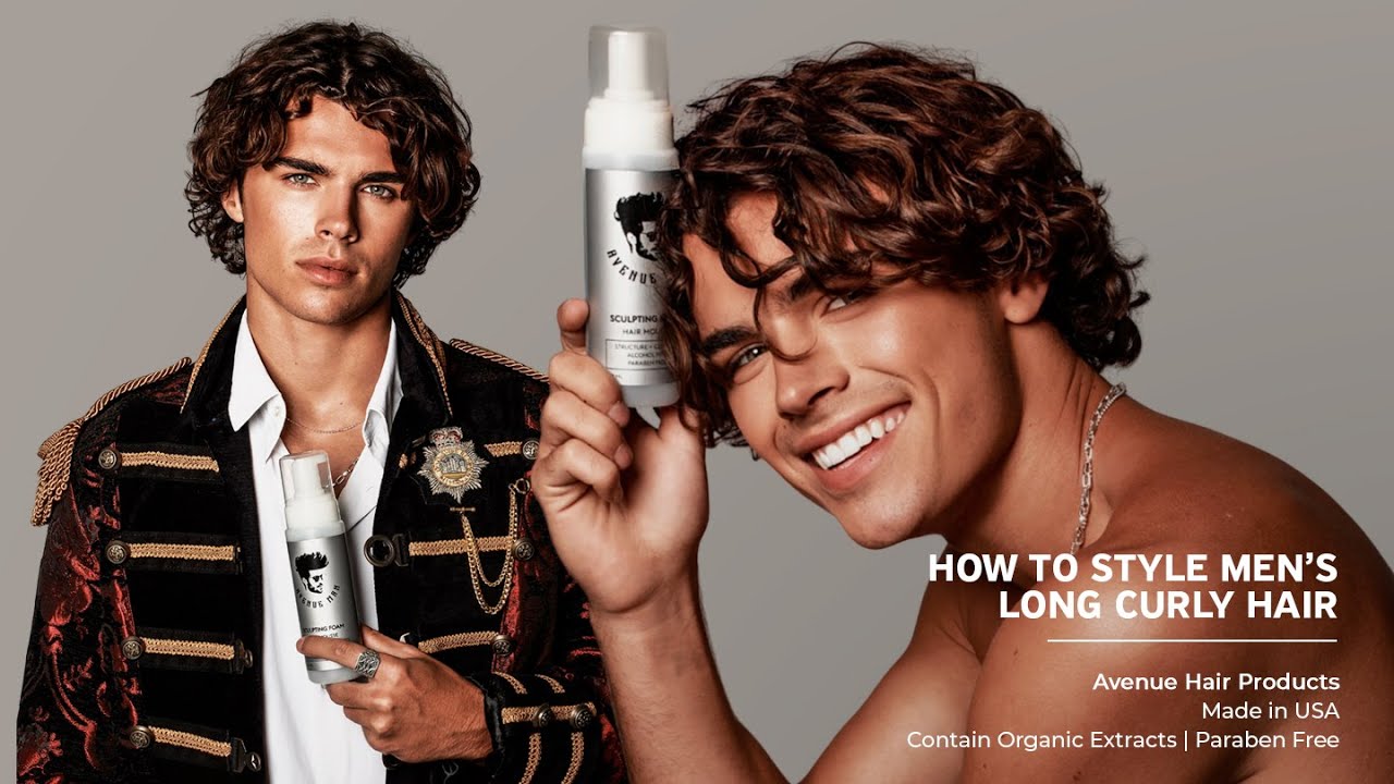 How To Style Men’s Long Curly Hair YouTube