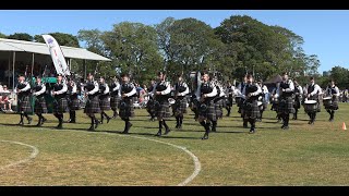 Police Scotland &amp; Federation Pipe Band at the 2023 European Pipe Band Championships in Aberdeen