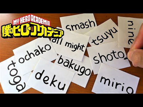 Turn name into My Hero Academia Characters｜Speed Drawing Anime！