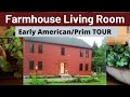 Primitive Farmhouse Living Room Home Tour