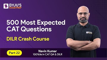 CAT 2023 Preparation | CAT 2023 DILR | 500 Most Expected DILR Questions | Part 22 # CAT Exam