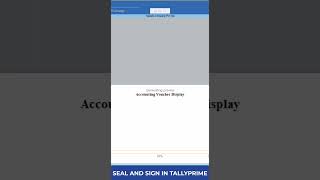 Seal & Signature In Sales Invoice | TallyPrime #tallyprime #tallycustomization #shorts screenshot 3