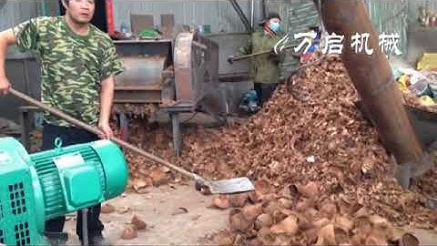 Coconut shell crusher/Double roller crusher with discharge size adjustable