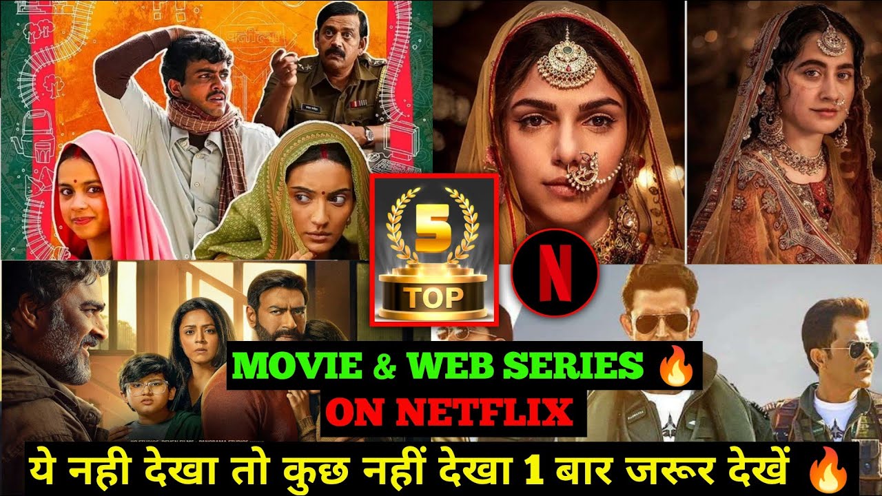 Top 5 🔥movie and web series on netflix in hindi 🔥 || Top 5 best movie ...