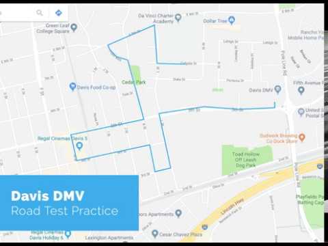 test dmv road route davis