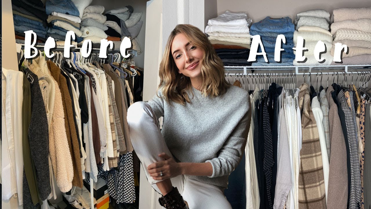 MAJOR CLOSET DECLUTTER (clean with me) - YouTube