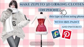 create 3d looking items on phone using ibis paint and pinterest