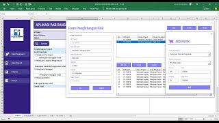 APLIKASI RAB SEDERHANA MENGGUNAKAN VBA EXCEL screenshot 4