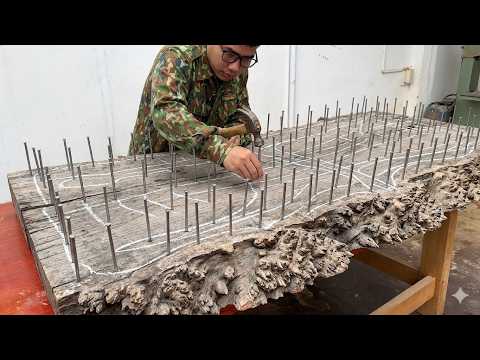 Don't Throw Away This Twisted Rotten Wood Full Of Nails… Let's Turn Them Into Great Unique Furniture