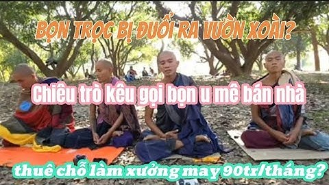 Bọn trọc 7 màu bị đuổi ra vườn xoài hay chiêu trò mới kêu gọi u mê bán nhà "cúng dường".