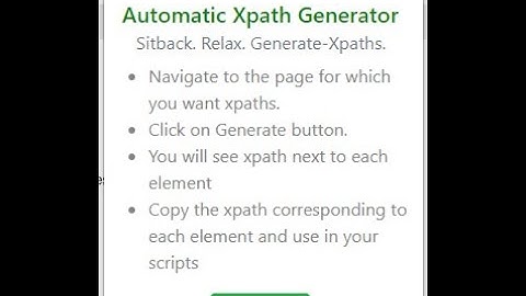 Automatic Xpath Generator - No Need To Write Xpaths