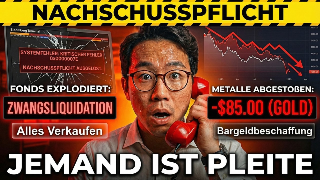 JEMAND HAT ES GERADE IN DIE LUFT GEJAGT: Warum Gold & Silber zusammen crashten (Liquiditätskrise)…