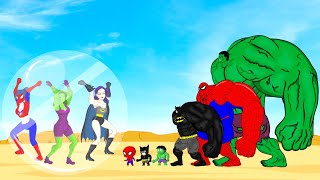 Rescue SHE HULK Family & SPIDER GIRL, BAT GIRL From GIANT BALL : Who Is The King Of Super Heroes?