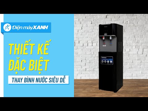 Cây nước nóng lạnh Toshiba: nóng mạnh lạnh sâu, an toàn tuyệt đối (RWF-W1669BV(K1) • Điện máy XANH