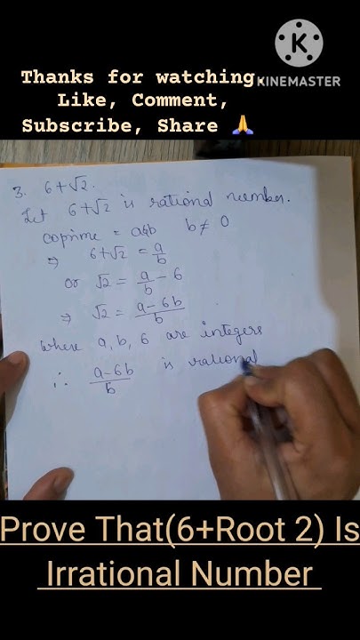Prove That 6 root 2 Is Irrational Number shorts maths viral prove-that-6-root-2-is-irrational-number-shorts-maths-viral