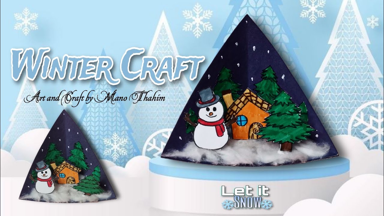 Make Your Own Paper Winter Village, Crafts, , Crayola CIY,  DIY Crafts for Kids and Adults