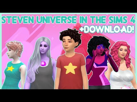 STEVEN UNIVERSE IN THE SIMS 4 + SIM & CC DOWNLOAD | PEARL, AMETHYST, GARNET, ROSE QUARTZ, & STEVEN
