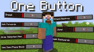 Beating Minecraft With Only One Keybind